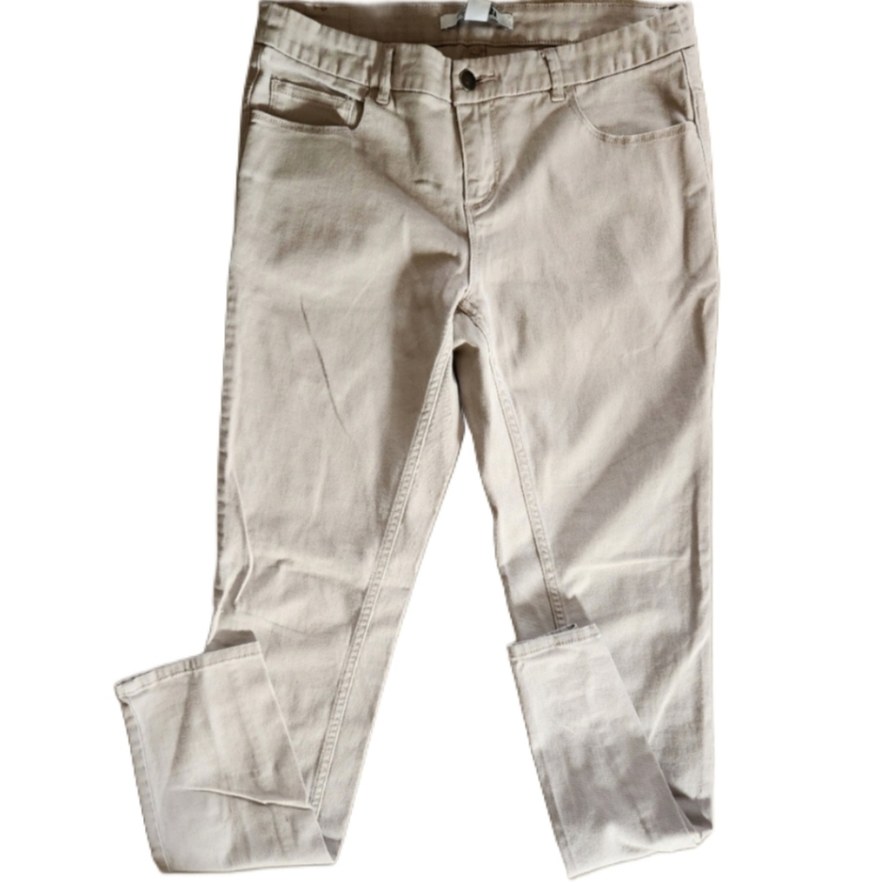 Forever 21- 27 Natural Cotton Pants Straight Leg‎ Business Casual